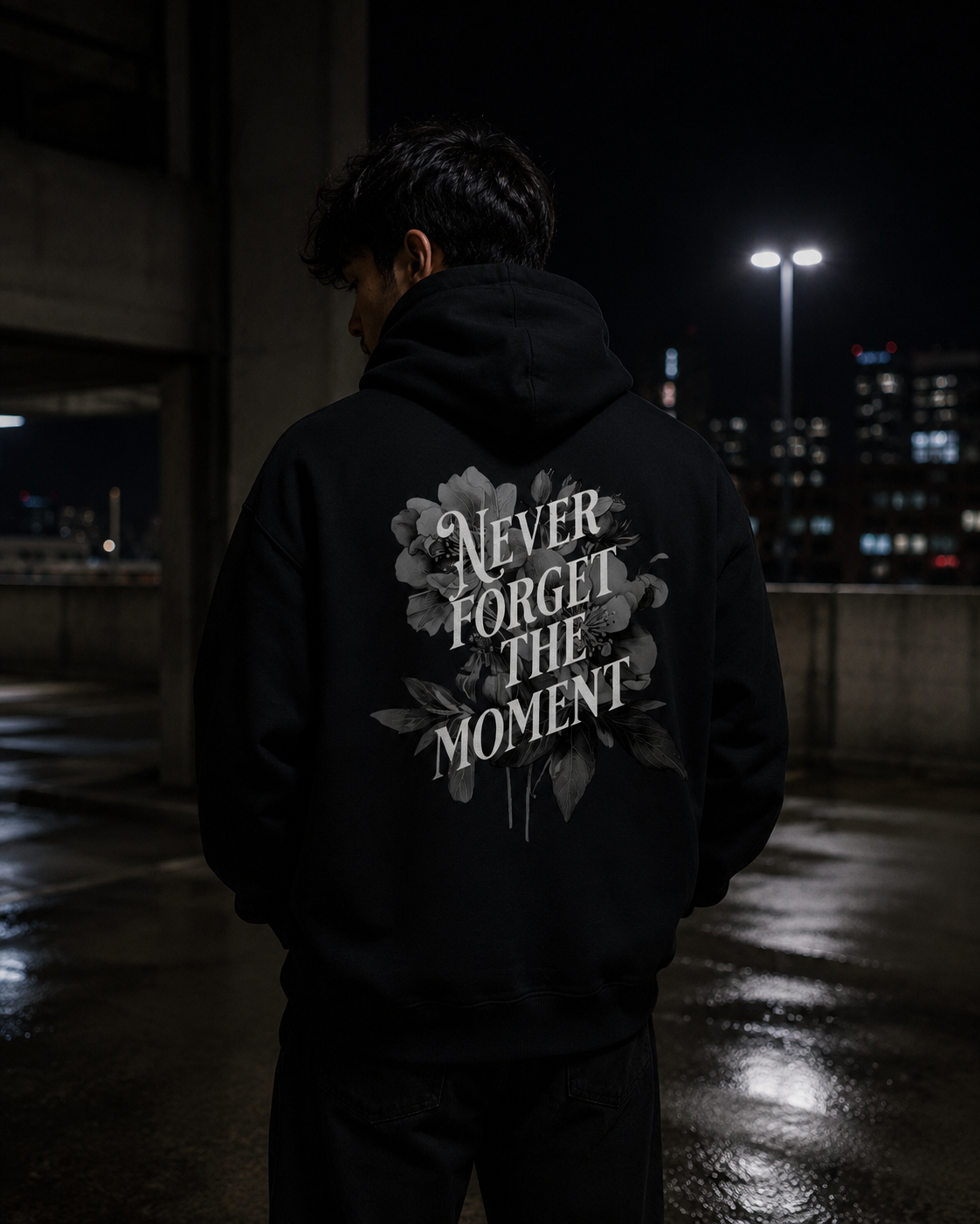 NEVER FORGET THE MOMENT Heavyweight Hoodie