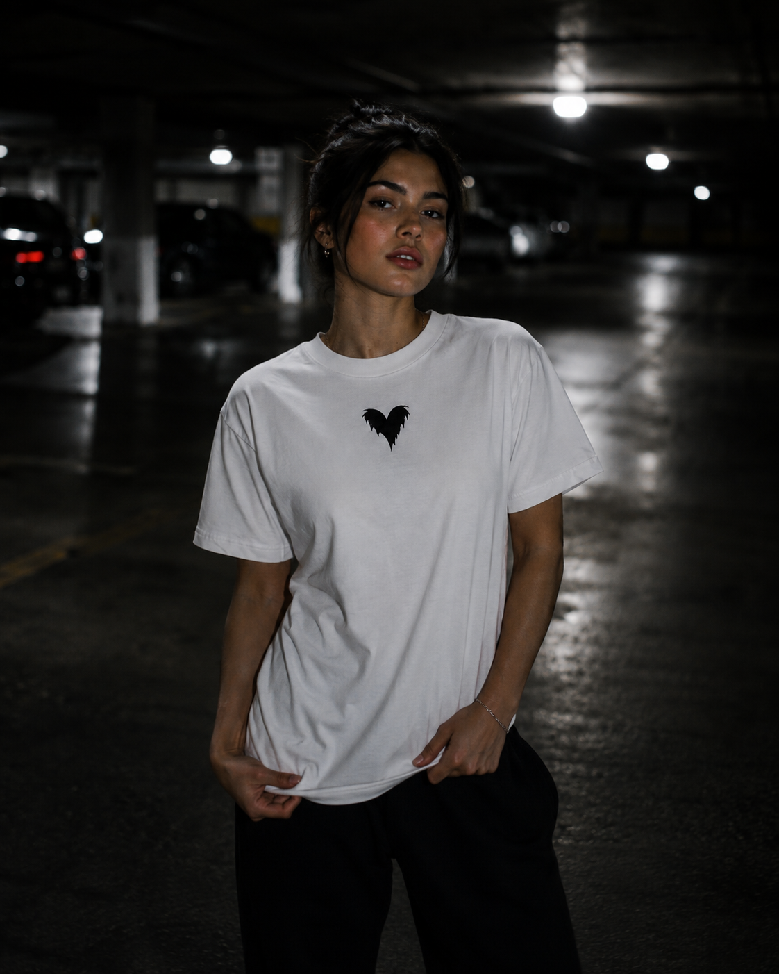 After2AM White Tee