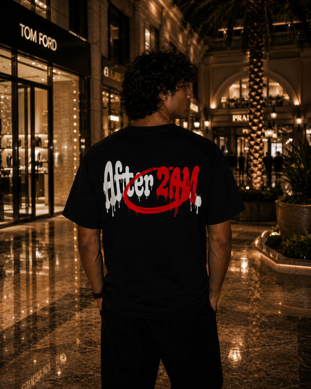 After2AM Black Tee