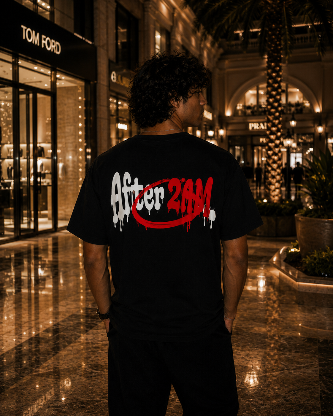 After2AM Black Tee