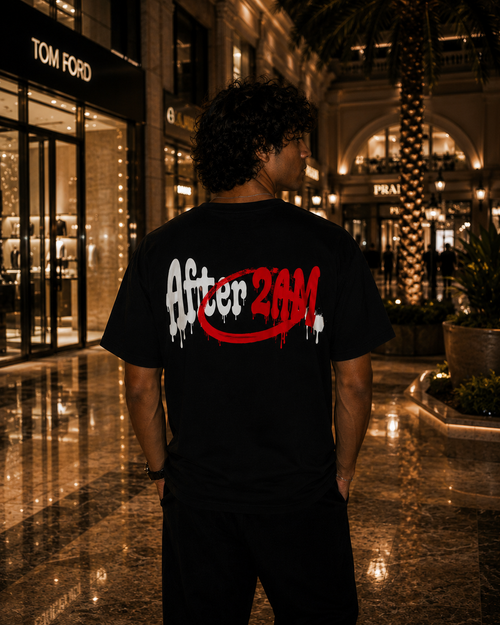 After2AM Black Tee