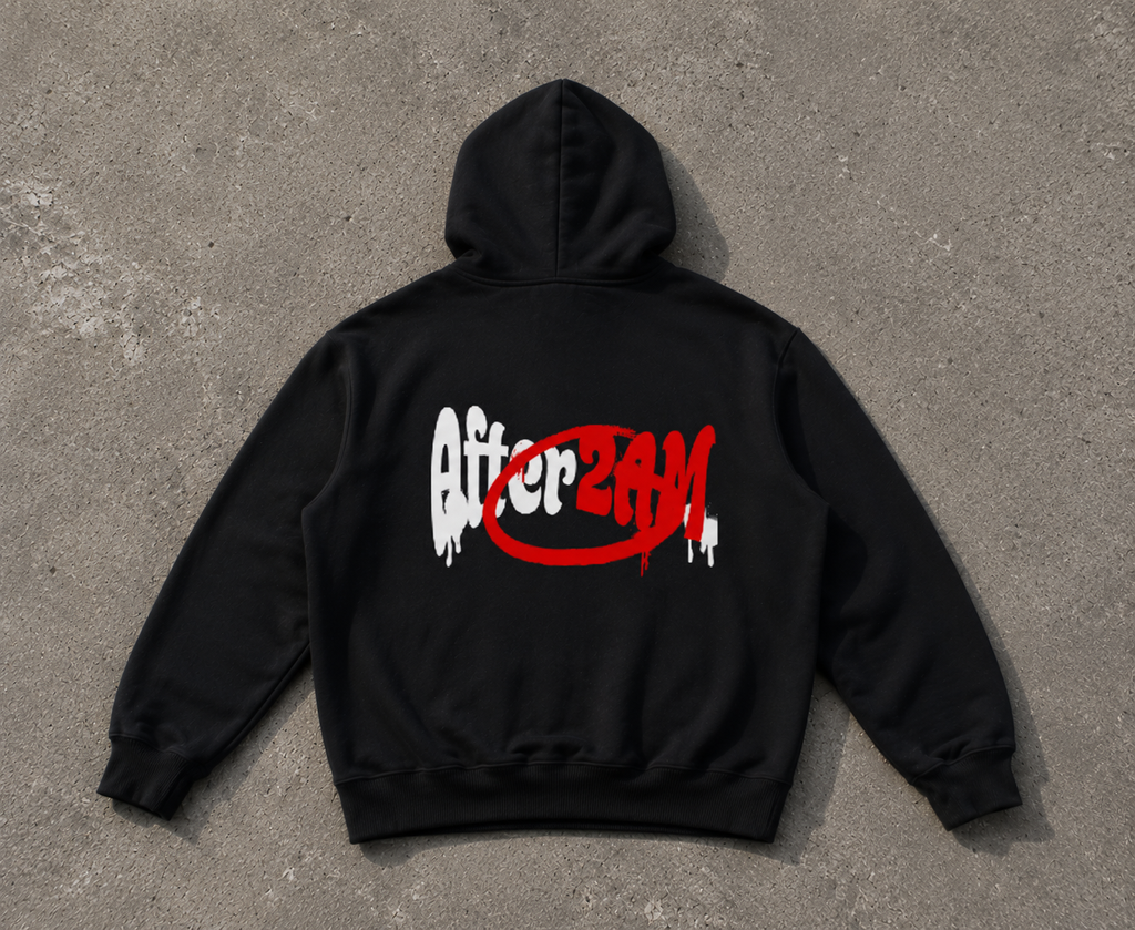 After2AM Black Heavyweight Hoodie