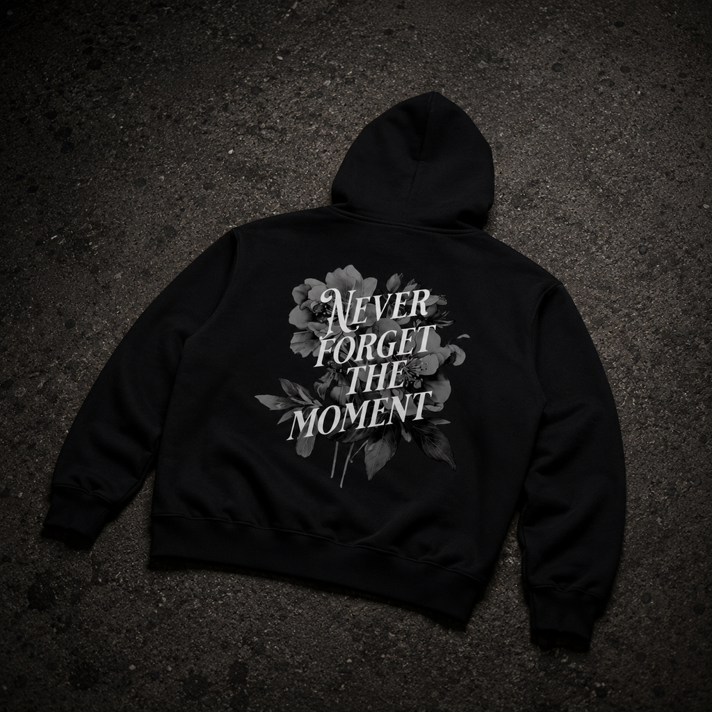 NEVER FORGET THE MOMENT Heavyweight Hoodie