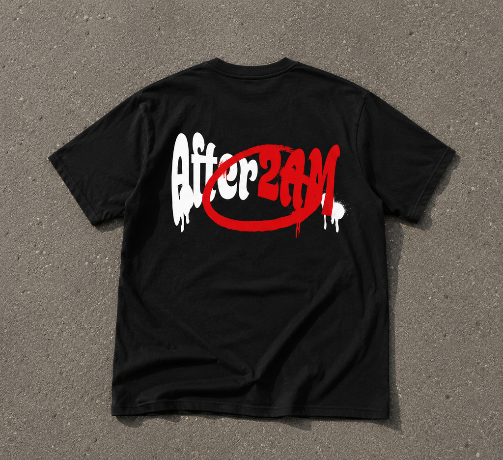 After2AM Black Tee